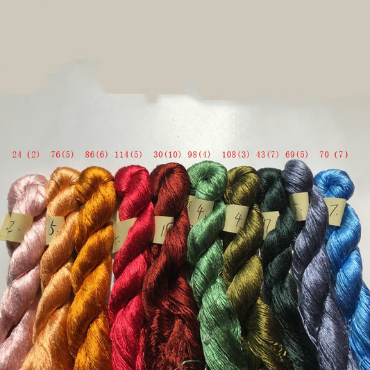 400m Suzhou Embroidery Mulberry Silk Thread(^丝煌拼花 400m*10)