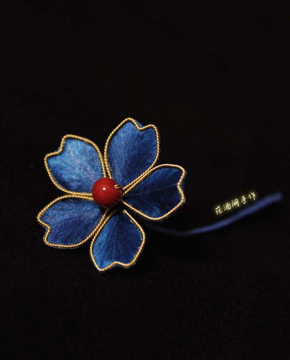 Floret Bespoke Brooch-Silk Brooch(Ronghua)