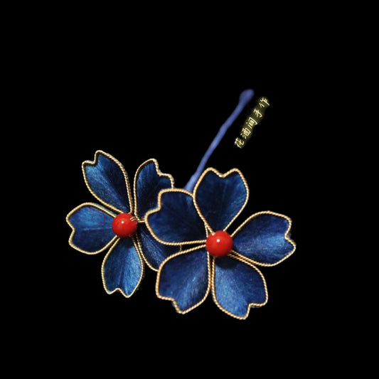 Floret Bespoke Brooch-Silk Brooch(Ronghua)