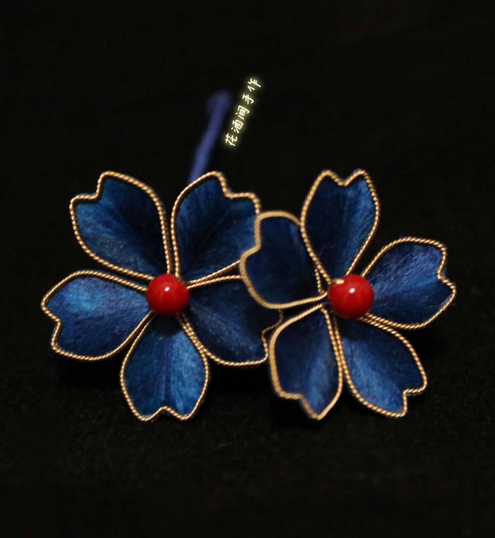 Floret Bespoke Brooch-Silk Brooch(Ronghua)