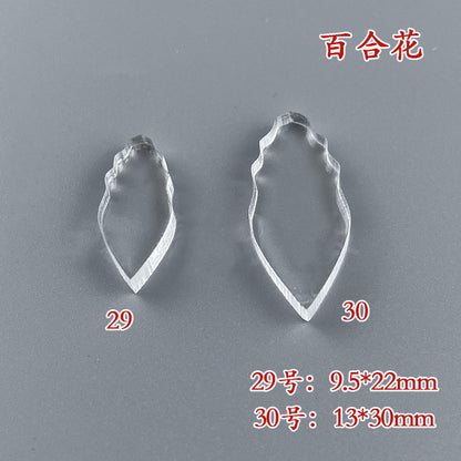 Clear Acrylic Wire Shaping Templates | Petal & Leaf Forms for Filigree Jewelry