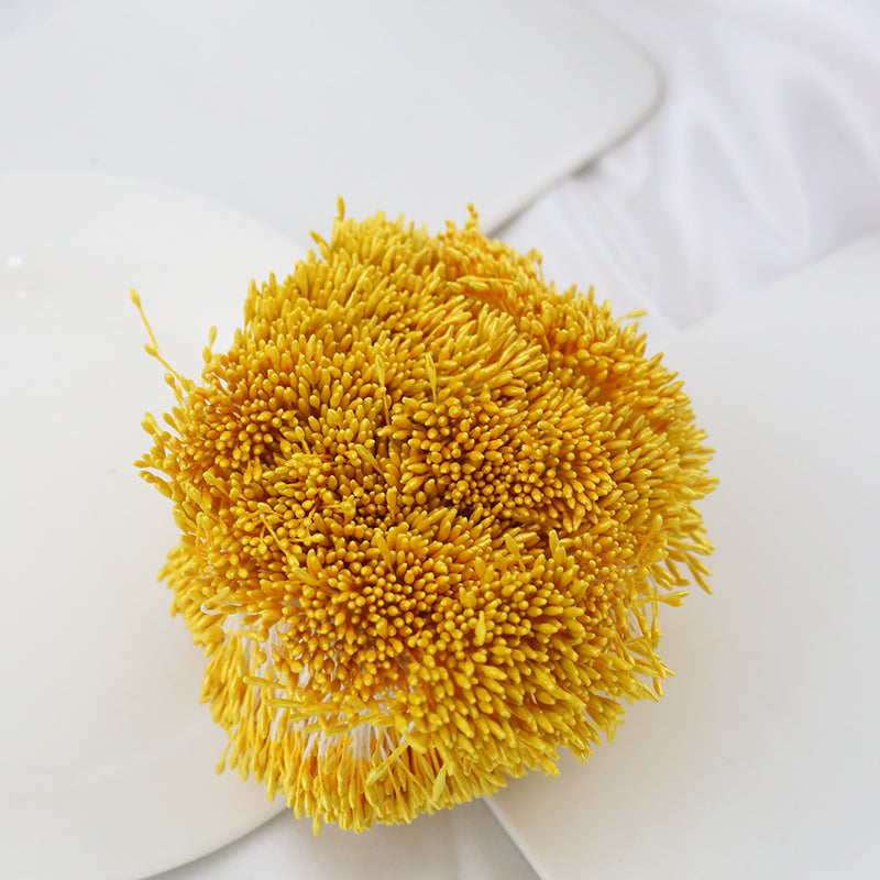 Pointed Tip 1.5mm Pearlescent Double Head Flower Stamens - Artificial Floral Pistils for DIY Crafts & Flower Making