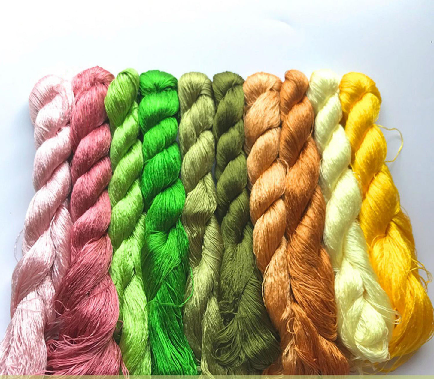 400m Suzhou Embroidery Mulberry Silk Thread(^set11  400m*10)