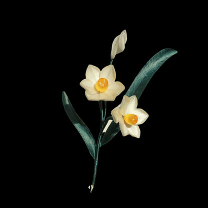 Daffodil Bespoke Hairpin-Silk Hairdress(Ronghua)