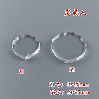 Clear Acrylic Wire Shaping Templates | Petal & Leaf Forms for Filigree Jewelry