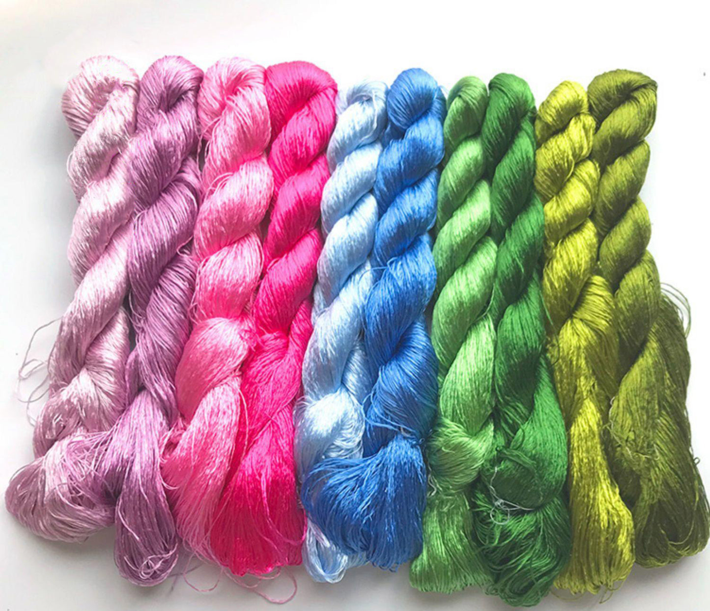 400m Suzhou Embroidery Mulberry Silk Thread(^set12  400m*10)