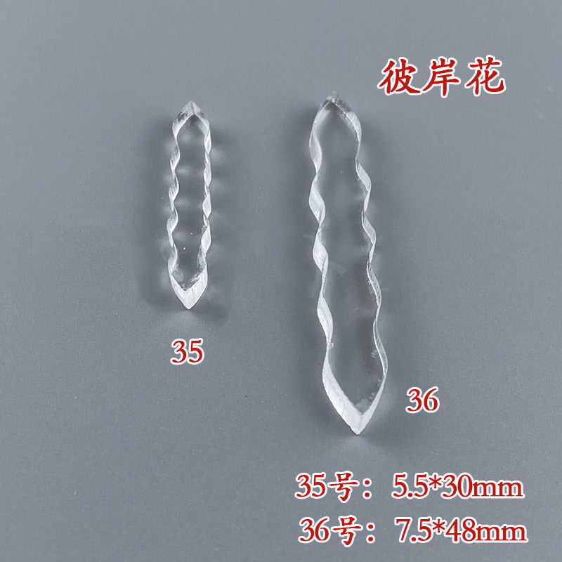 Clear Acrylic Wire Shaping Templates | Petal & Leaf Forms for Filigree Jewelry