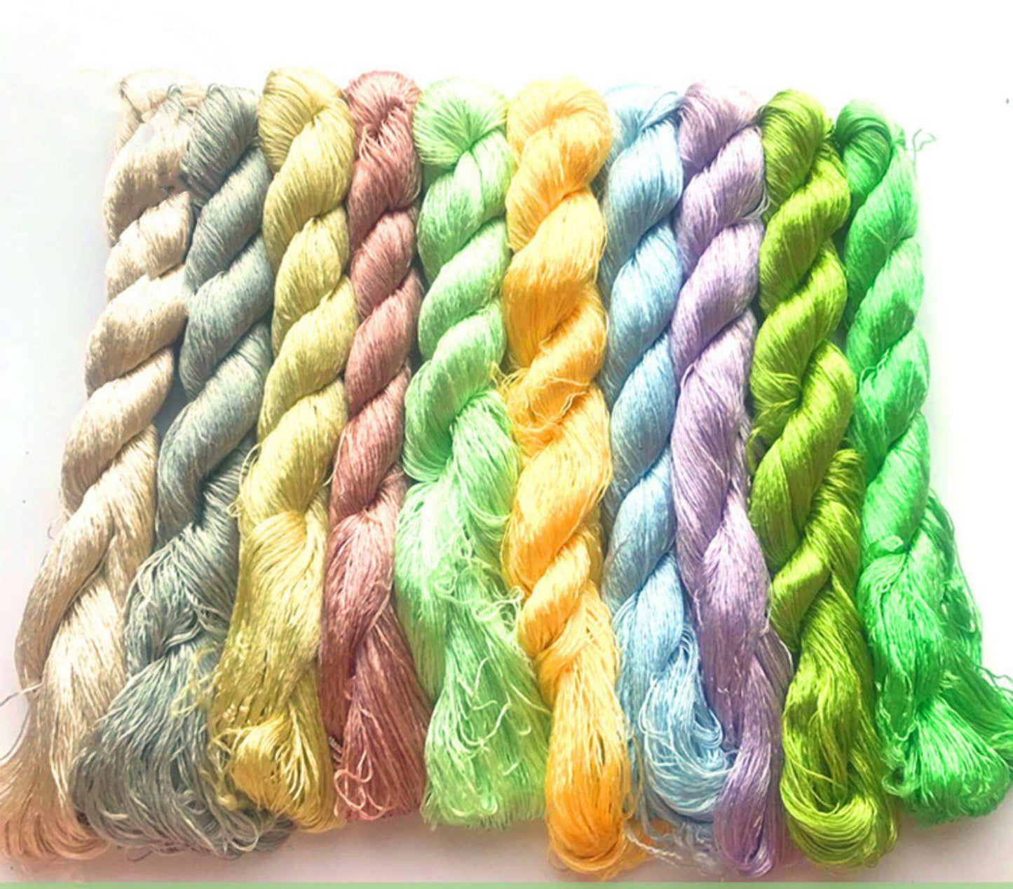 400m Suzhou Embroidery Mulberry Silk Thread(^set15  400m*10)