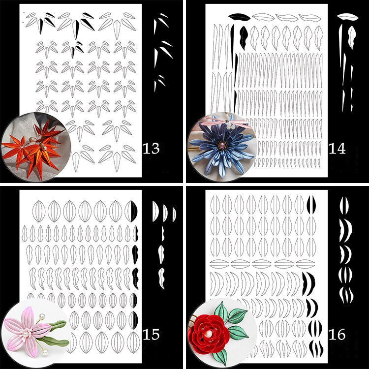 8 Chanhua Pattern Hard Cardboard(Don't need cut No.9-16)