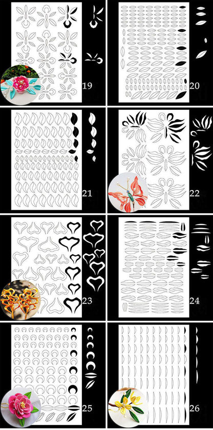 10 Chanhua Pattern Hard Cardboard(Don't need cut No.17-26)