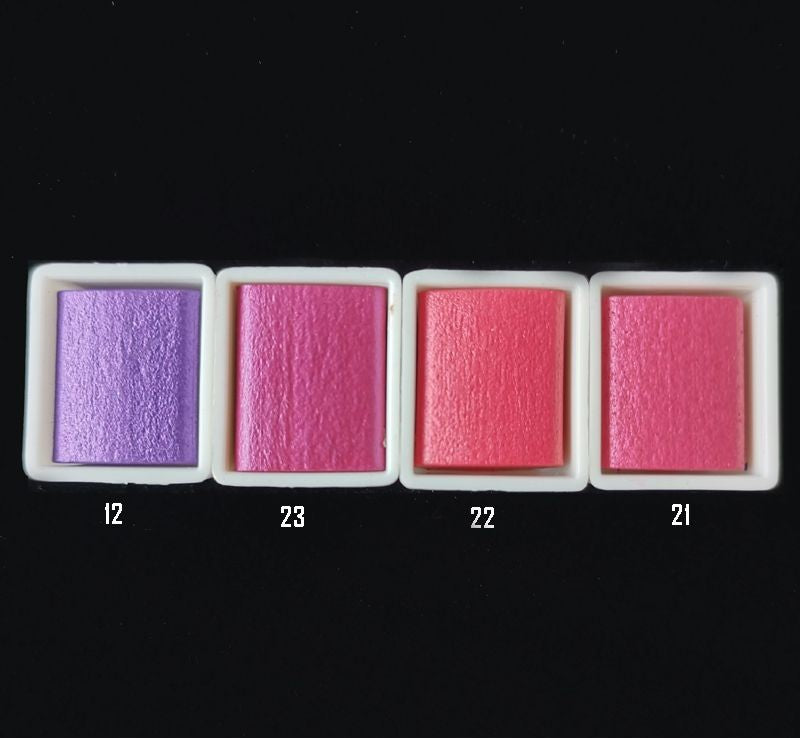 Metallic Pearlescent Solid Watercolor Paint Set for Ronghua Chanhua, Art & Crafts(Combo Pack Set of 4)