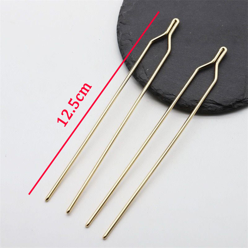 Y-Shaped Metal Hair Stick | DIY Hairpin Finding & Minimalist Bun Pin/2 Hair Stick