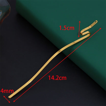 Serpentine Metal Hair Stick | DIY Hairpin Blank & Modern Updo Pin | 3 Hair Sticks
