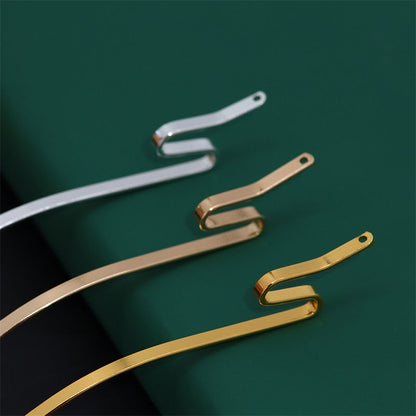 Serpentine Metal Hair Stick | DIY Hairpin Blank & Modern Updo Pin | 3 Hair Sticks