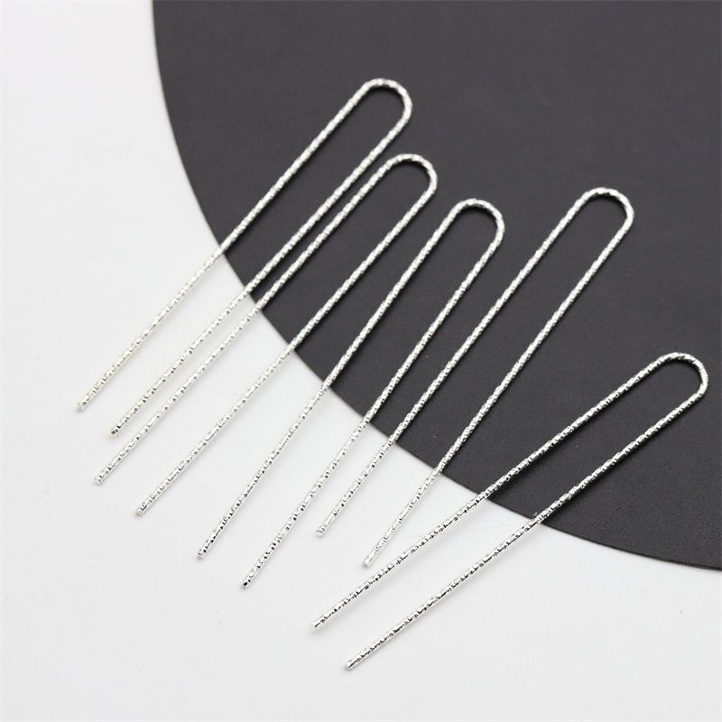 75mm U-Shaped Hair Fork ( 5 Hair Fork)- Metal Hairpin Blanks for DIY Crafts & Minimalist Updos