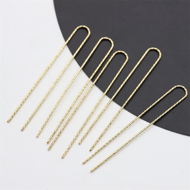 75mm U-Shaped Hair Fork ( 5 Hair Fork)- Metal Hairpin Blanks for DIY Crafts & Minimalist Updos