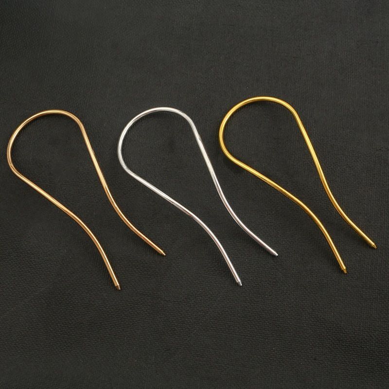 U-Shaped Alloy Hair Pins for DIY Hairstyles - 2 Pack, 80mm x 30mm
