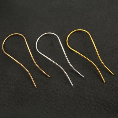 U-Shaped Alloy Hair Pins for DIY Hairstyles - 2 Pack, 80mm x 30mm