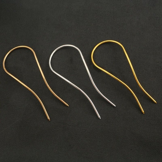 U-Shaped Alloy Hair Pins for DIY Hairstyles - 2 Pack, 80mm x 30mm