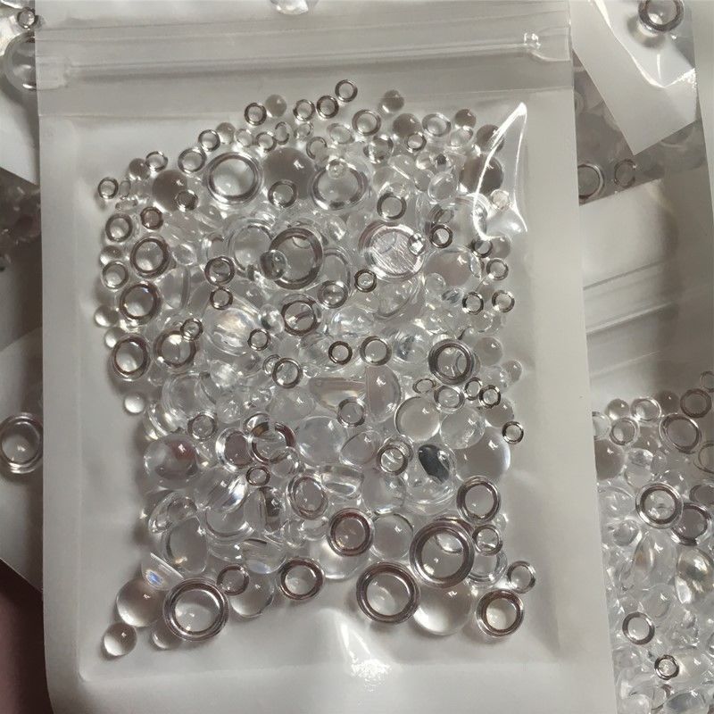 Ultra-High-Transparency Acrylic Dome Dew Drop Cabochons 3-8mm - Flat Back Transparent Half Round Beads