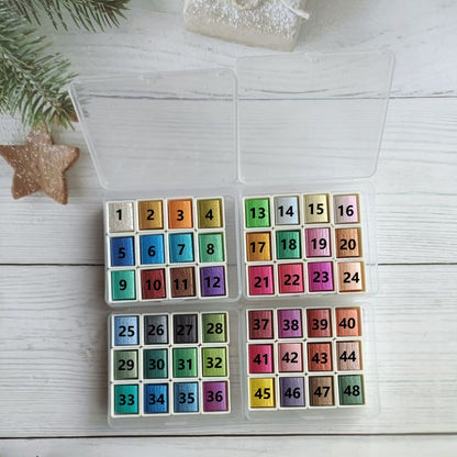 Metallic Pearlescent Solid Watercolor Paint Set for Ronghua Chanhua, Art & Crafts(Combo Pack Set of 12)