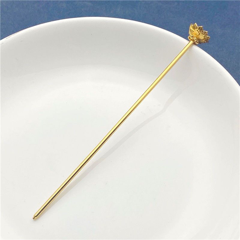 Copper Lotus Hair Stick Set – 125mm (Gold & Silver)