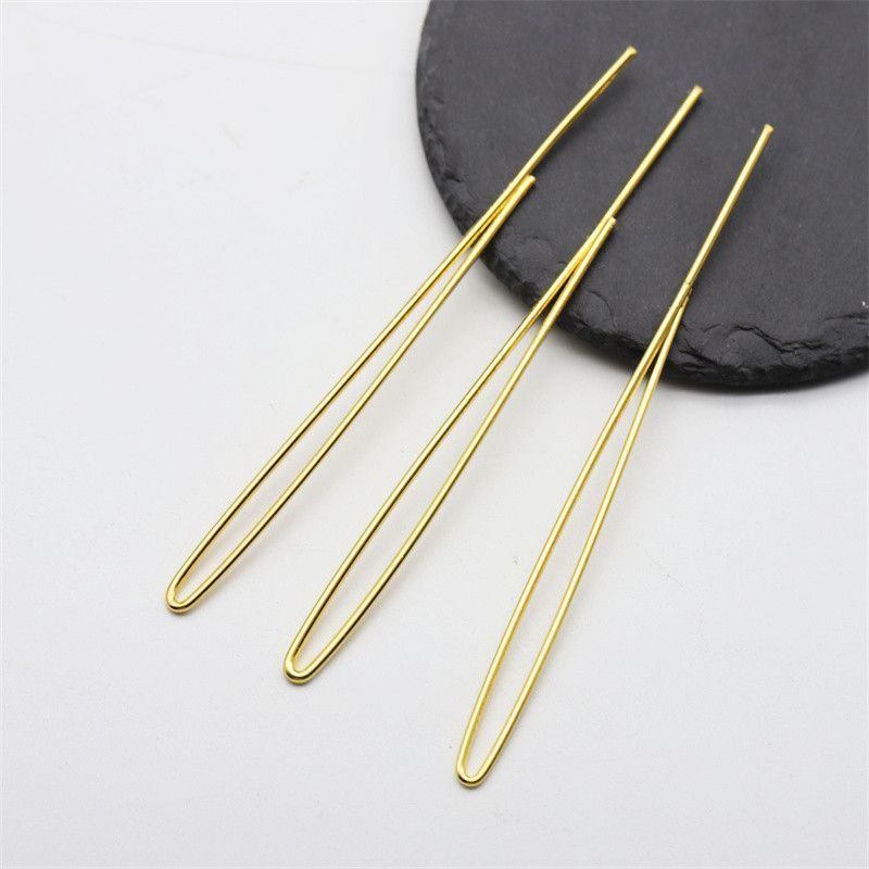 3 Pieces U-Shape Copper Hair Stick Set – 17cm