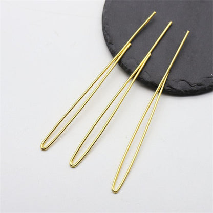 3 Pieces U-Shape Copper Hair Stick Set – 17cm