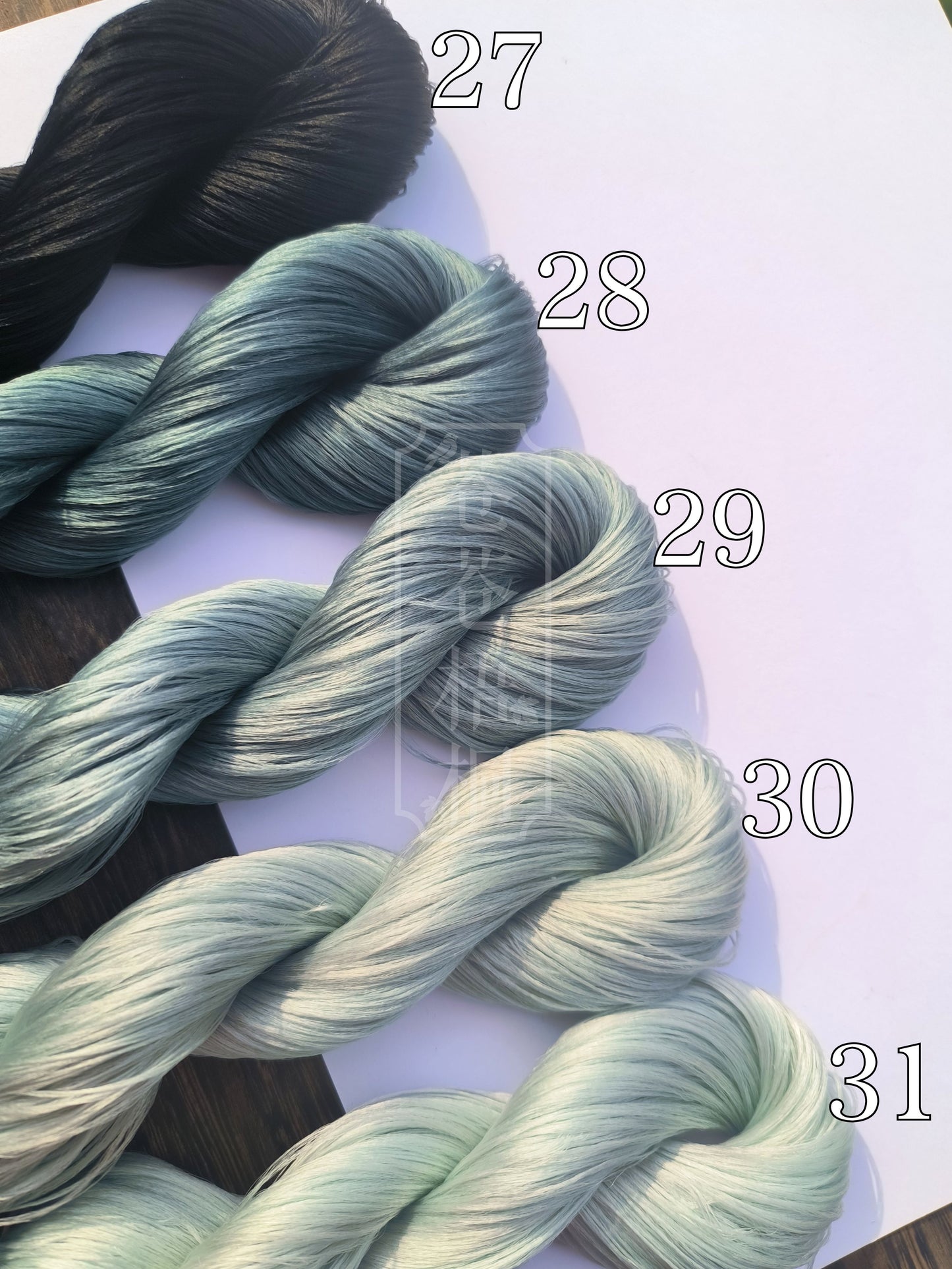 20g 5A Raw Silk Mulberry Silk Thread(%Grey)