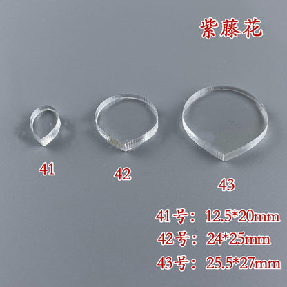 Clear Acrylic Wire Shaping Templates | Petal & Leaf Forms for Filigree Jewelry