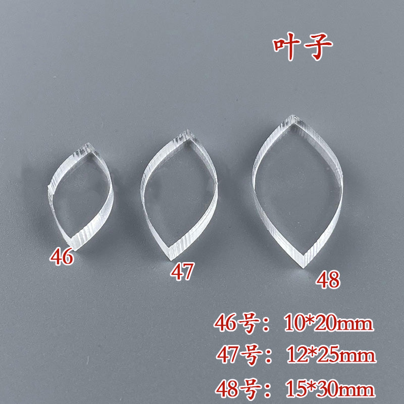 Clear Acrylic Wire Shaping Templates | Petal & Leaf Forms for Filigree Jewelry