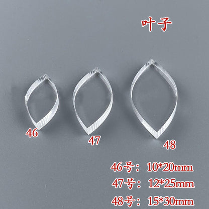 Clear Acrylic Wire Shaping Templates | Petal & Leaf Forms for Filigree Jewelry