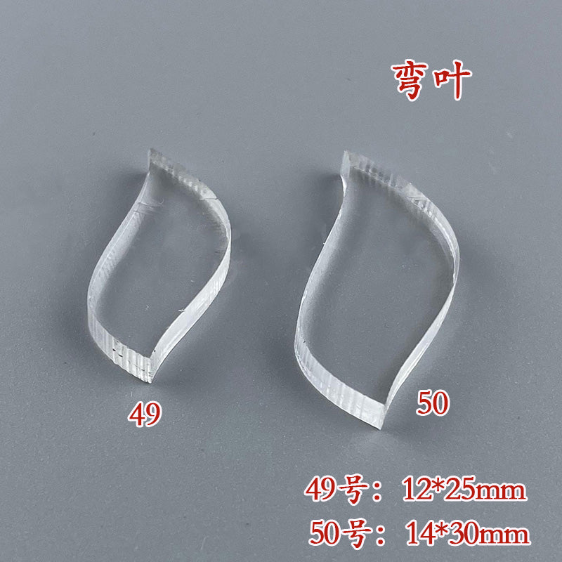 Clear Acrylic Wire Shaping Templates | Petal & Leaf Forms for Filigree Jewelry