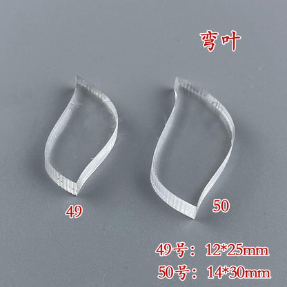 Clear Acrylic Wire Shaping Templates | Petal & Leaf Forms for Filigree Jewelry