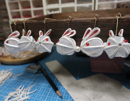 Rabbit Bespoke Hairpin-Silk Lantern Hairpin(Chanhua)