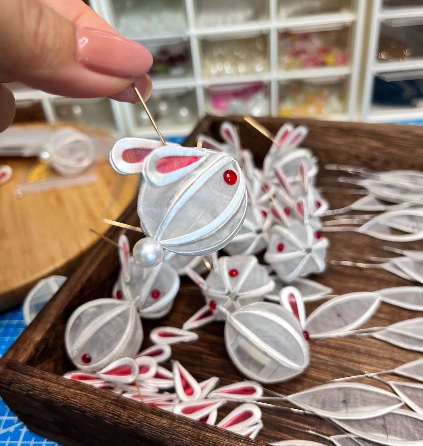 Rabbit Bespoke Hairpin-Silk Lantern Hairpin(Chanhua)