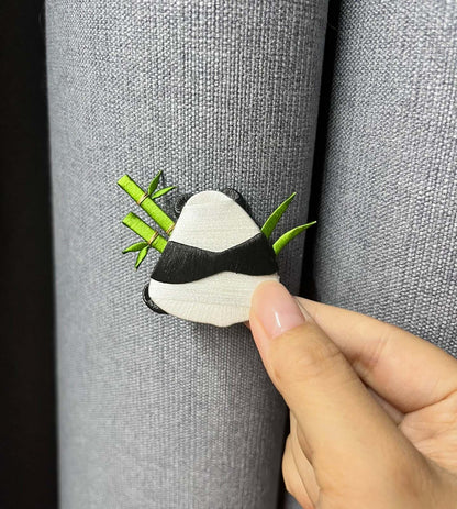 Panda Bespoke Brooch-Silk Brooch(Chanhua)