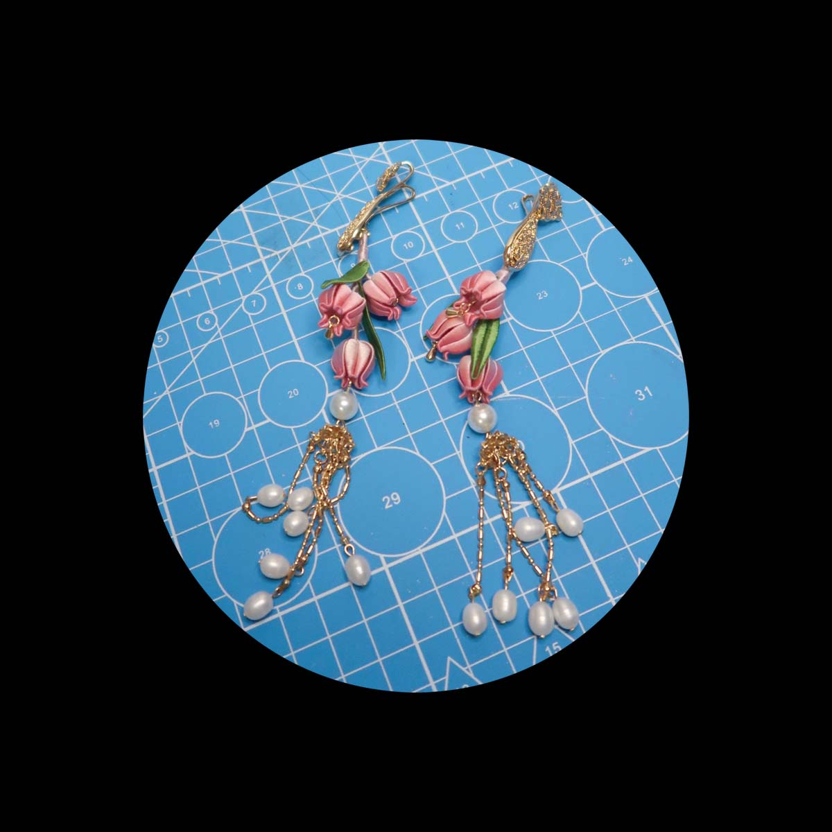 Lily Bespoke Charm-Pink Silk Bag Charm(Chanhua)