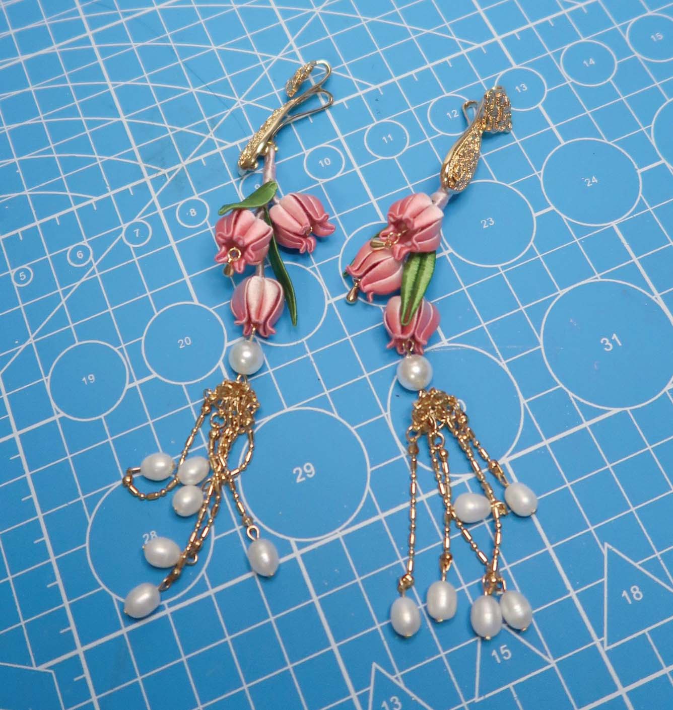 Lily Bespoke Charm-Pink Silk Bag Charm(Chanhua)