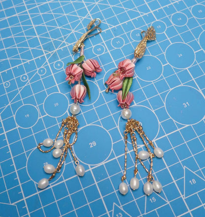 Lily Bespoke Charm-Pink Silk Bag Charm(Chanhua)