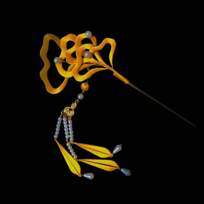 Ginkgo Bespoke Hairpin-Yellow Silk Hairpin(Chanhua)