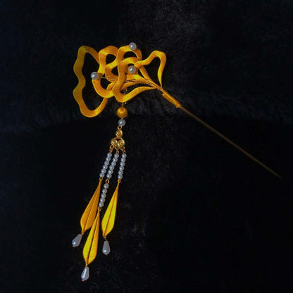 Ginkgo Bespoke Hairpin-Yellow Silk Hairpin(Chanhua)