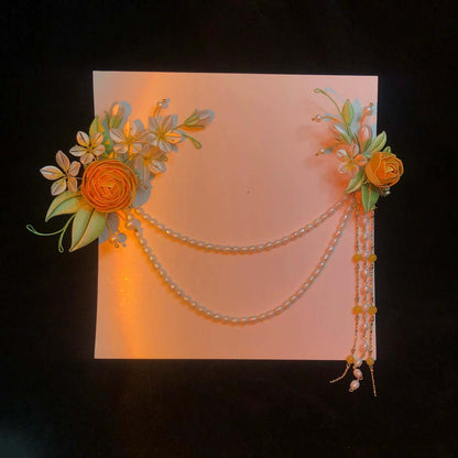 Rose Bespoke Hairpin-Silk Hairpin(Chanhua)