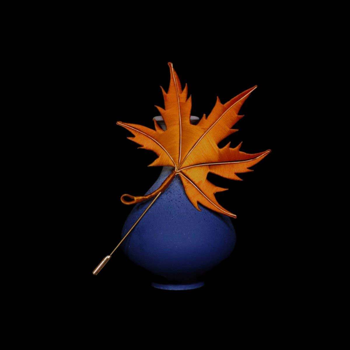 Leaf Bespoke Brooch-Silk Brooch(Chanhua)