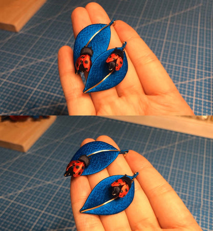 Ladybird Bespoke Earrings-Silk Earrings(Chanhua)