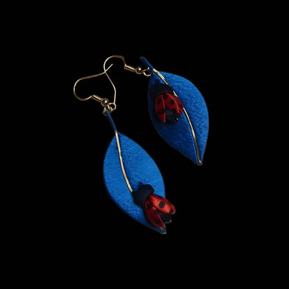 Ladybird Bespoke Earrings-Silk Earrings(Chanhua)