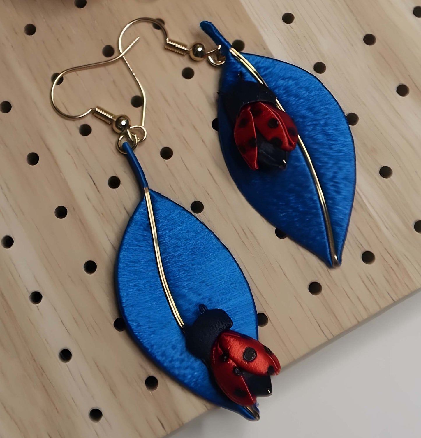Ladybird Bespoke Earrings-Silk Earrings(Chanhua)