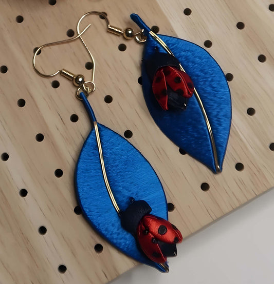 Ladybird Bespoke Earrings-Silk Earrings(Chanhua)