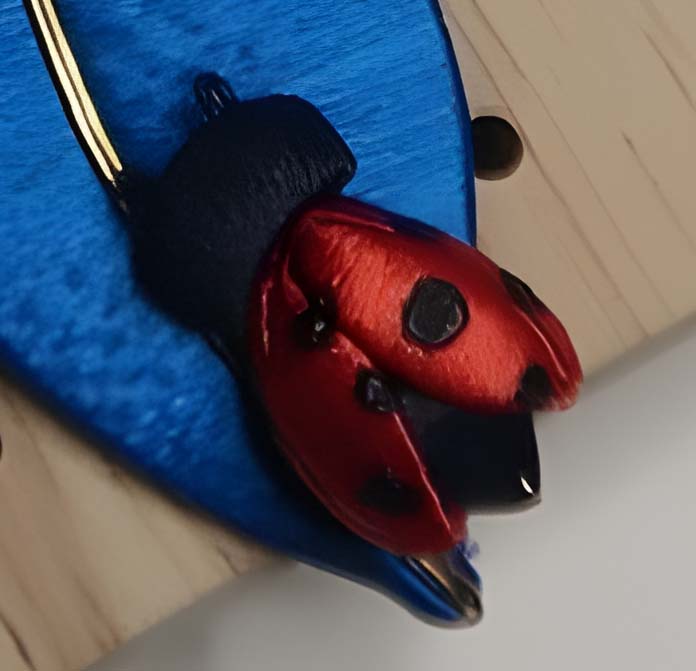 Ladybird Bespoke Earrings-Silk Earrings(Chanhua)