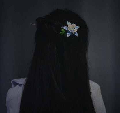 Columbine Bespoke Hairpin-Silk Hairpin(Chanhua)